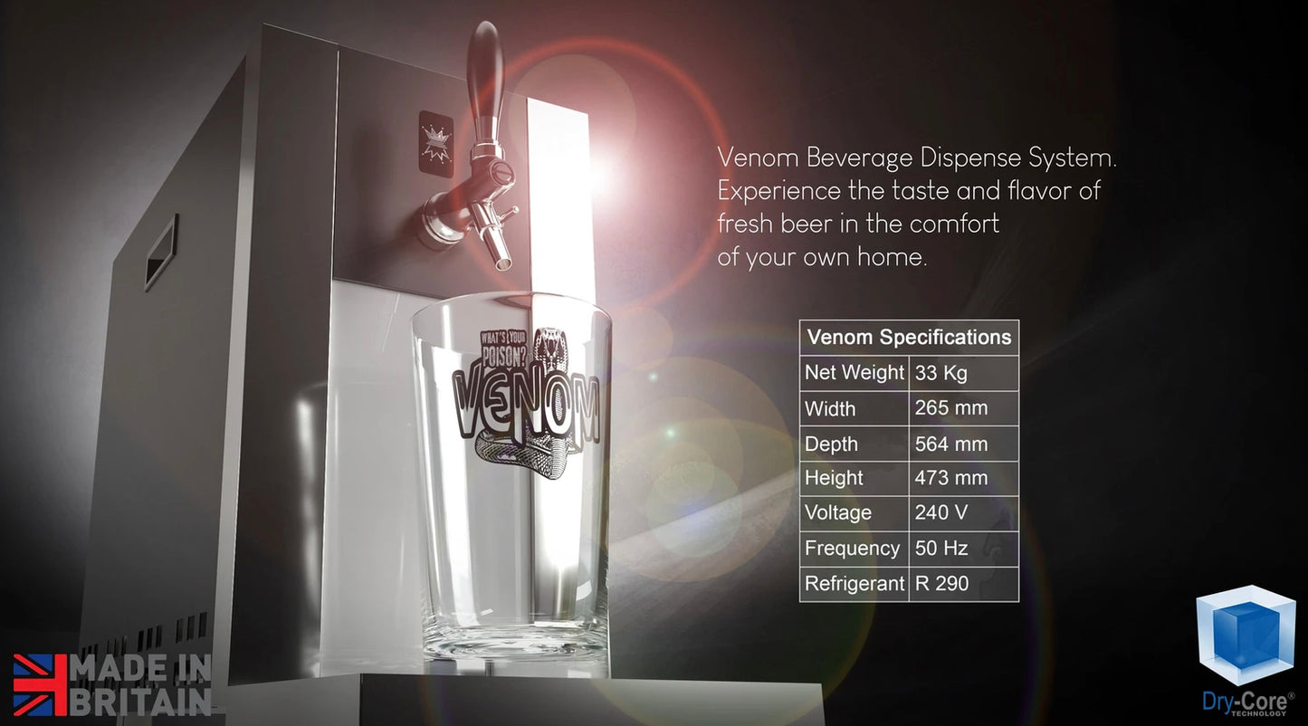 Venom Home Beer Dispenser-45/80 (Delivers 45- 80 pints per hour)